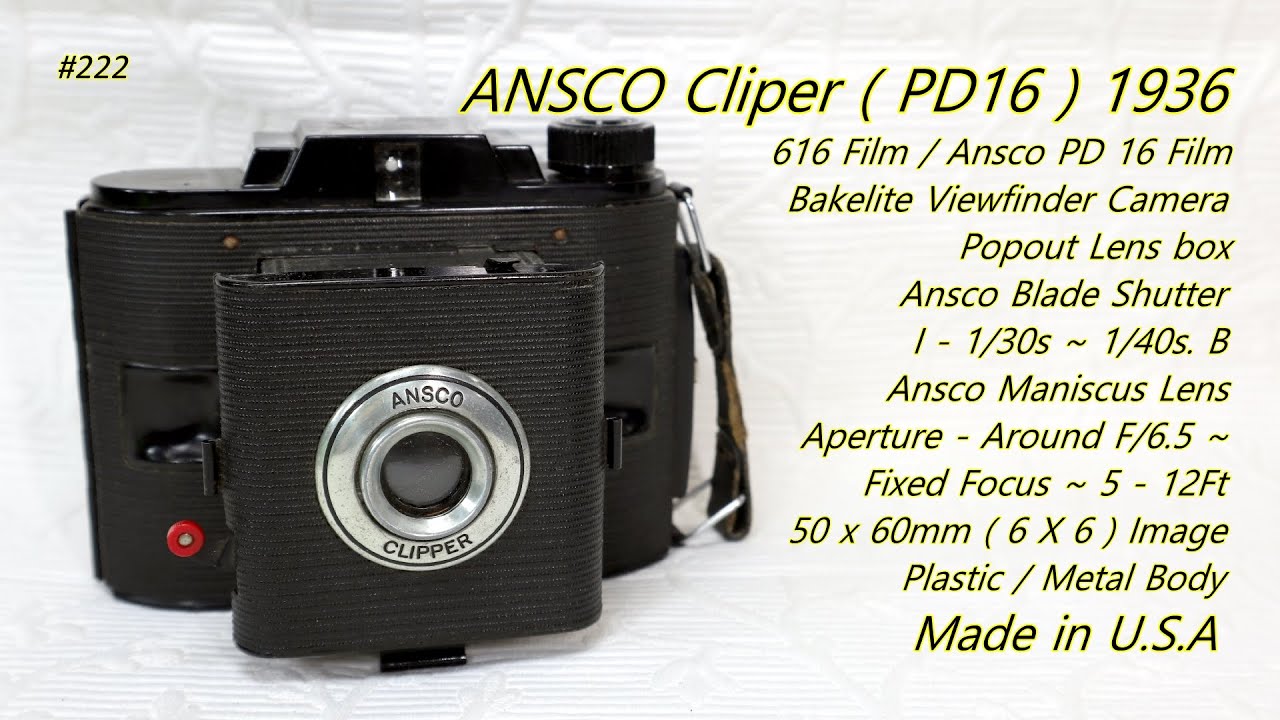 ANSCO Cliper ( PD16 ).  1936