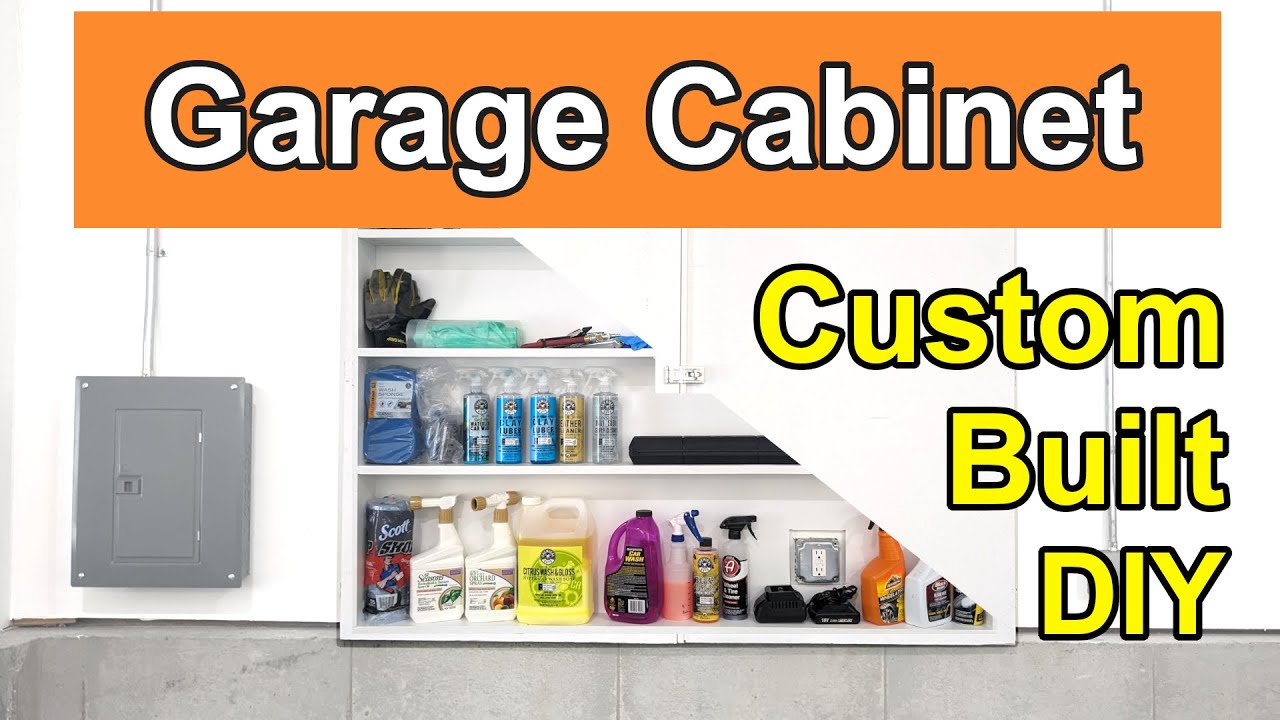 Build a custom garage cabinet, easy beginner woodworking project