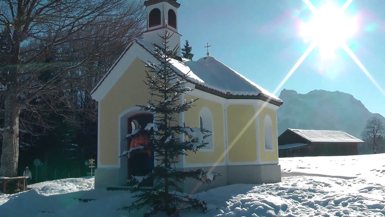Ein Winterspaziergang zur Kapelle Maria Rast in Krün