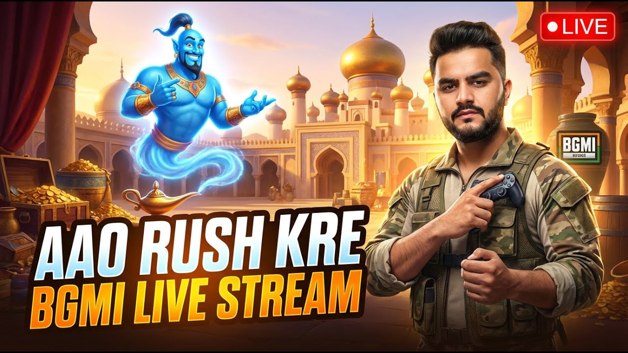 🔴AAJO JINNY KE SATH RUSH KRE |BGMI LIVE | SHUBHNEX GAMING IS LIVE NOW 🔴