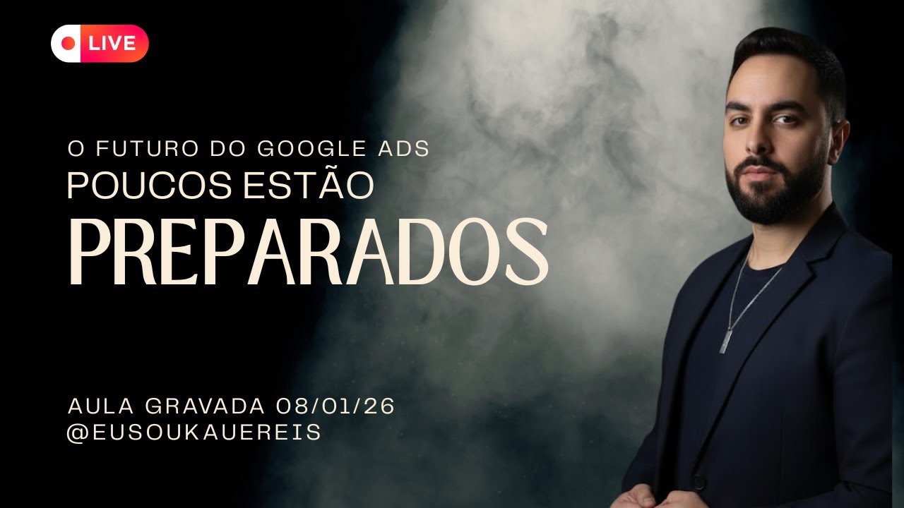 WARNING Erros de Google Ads que Podem Custar MILHARES em 2026 (Aula gravada 08/01/26)