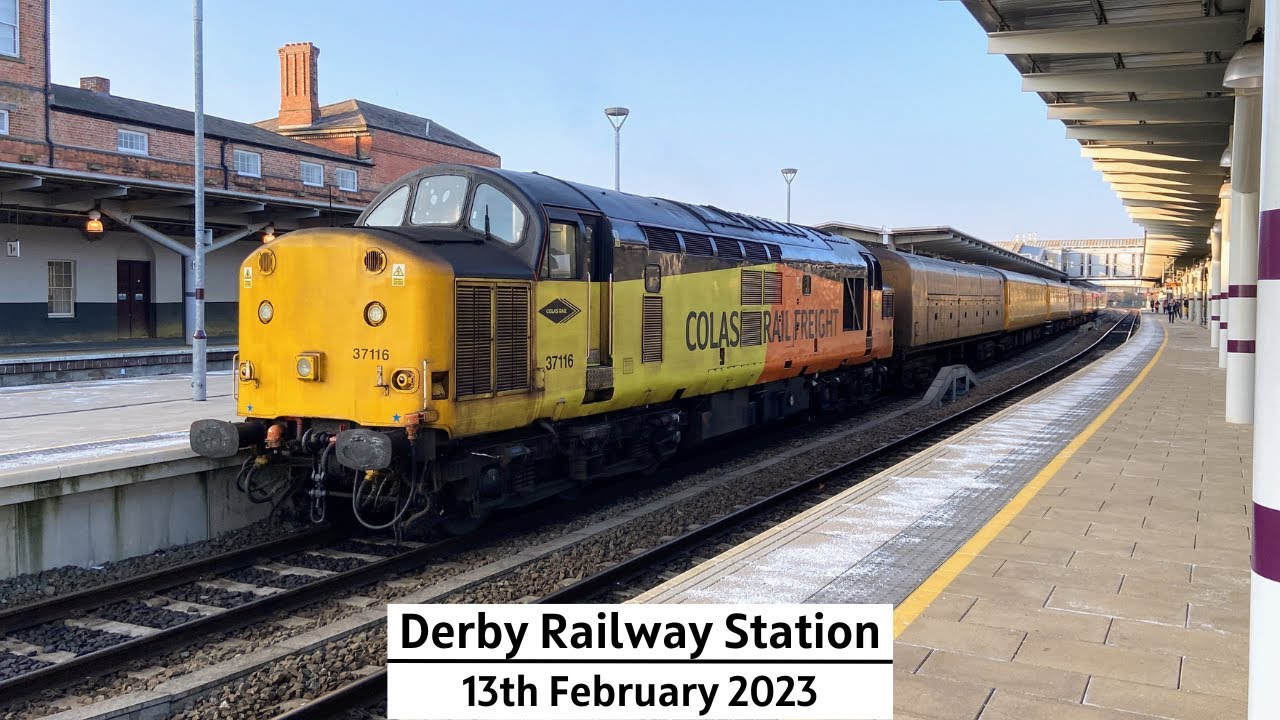 Trains at Derby (13/02/2023)