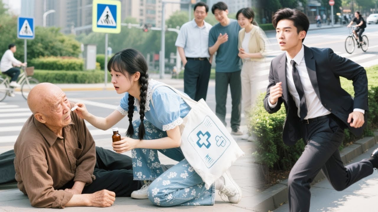 Le grand-père s'évanouit, seule une fille de la campagne l'aide. C'était le père du PDG !