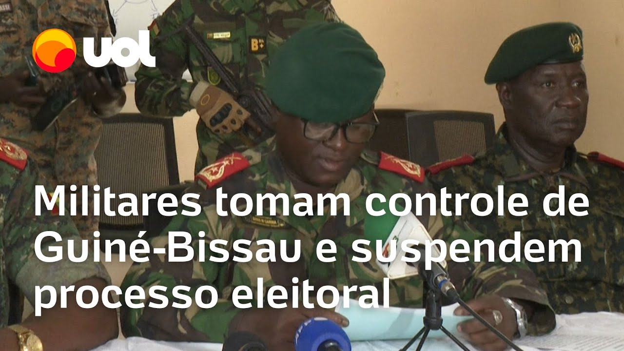 Militares tomam 'controle total' de Guiné-Bissau e 'suspendem' processo eleitoral