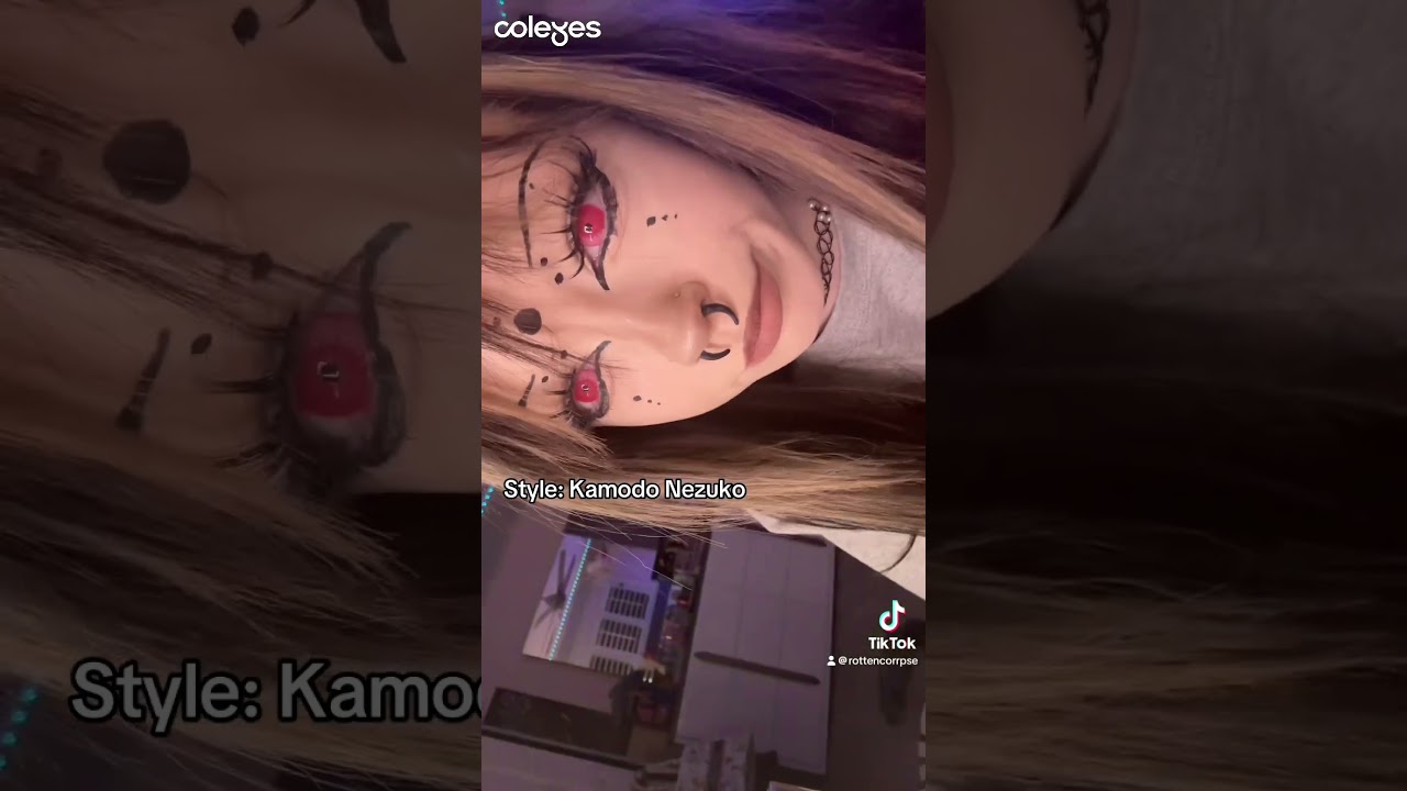 Nezuko Eyes ✨ Pink Demon Slayer Cosplay Contacts