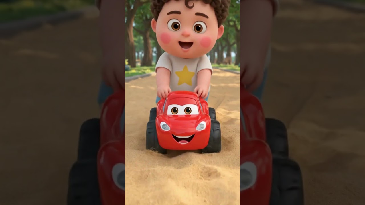 Toy Truck Race Adventure | Leo Racing Through the Park | Cartoon for Toddlers