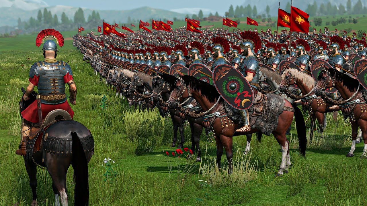 1000 Roman Cavalry Attack 1000 Crusaders | Mount & Blade II: Bannerlord