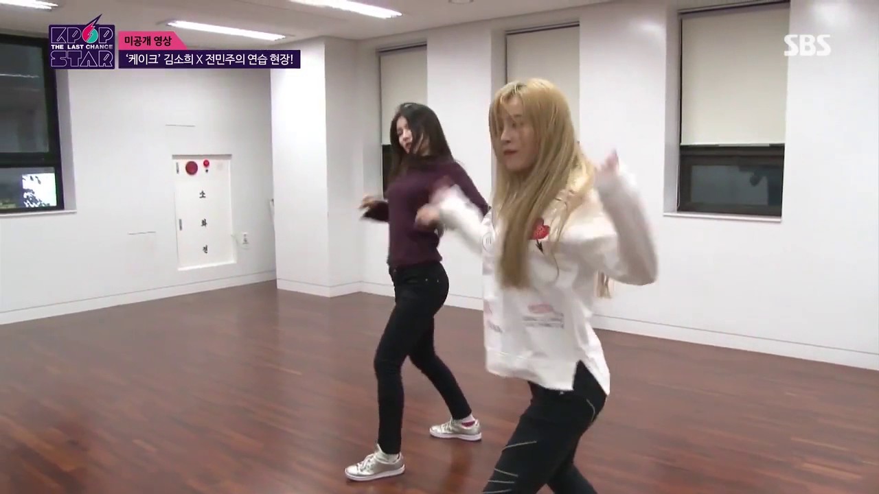 [Unaired/melon_11] kpopstar6 Cake minju & sohee practice clip