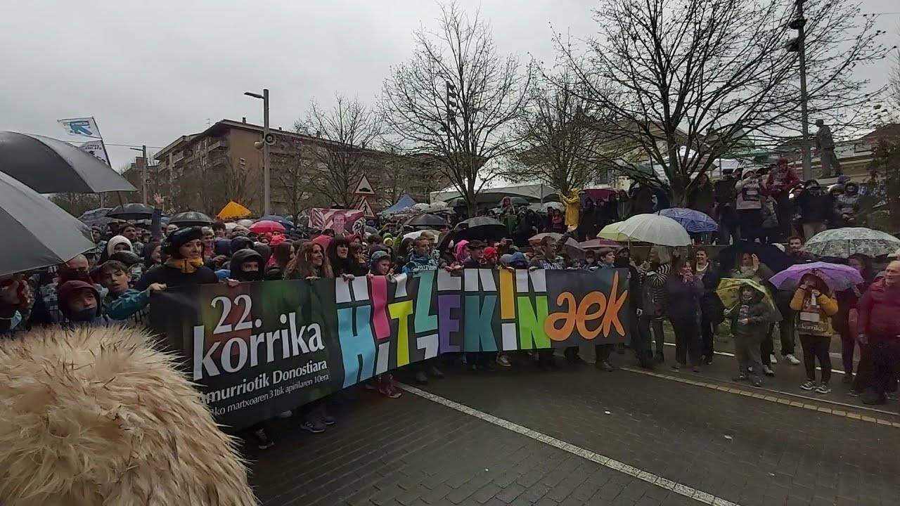 Salida de la Korrika 22 en Amurrio (Álava) el 31-3-2022
