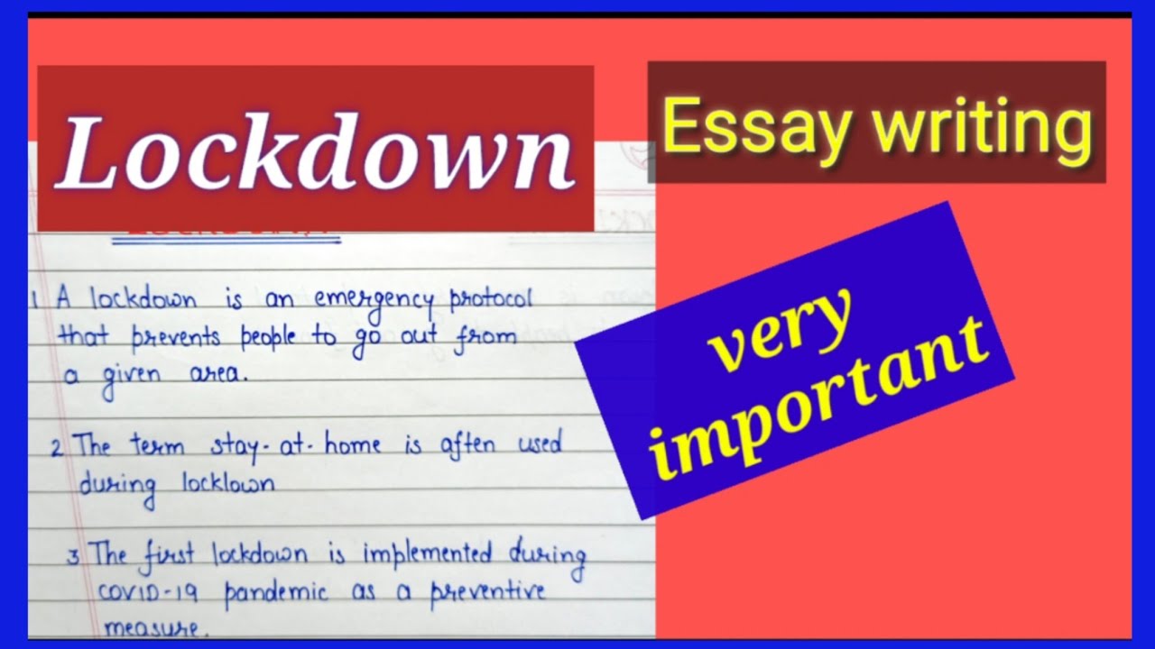 lockdown|essay on lockdown|Lockdown essay in English|essay writing in English|10 lines on lockdown