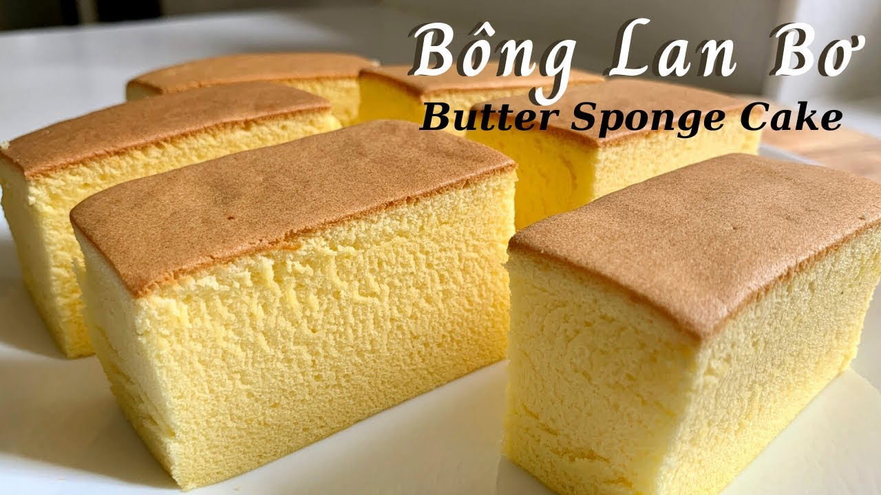 C&aacute;ch l&agrave;m b&aacute;nh b&ocirc;ng lan bơ v&agrave; c&aacute;ch cắt b&aacute;nh sao cho đẹp 😁 | Butter Sponge Cake recipe