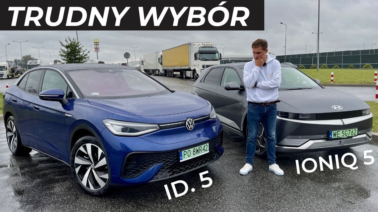 Por&oacute;wnanie Volkswagen ID. 5 vs. Hyundai IONIQ 5 w trasie ⚡️ Kt&oacute;ry samoch&oacute;d wybrać?