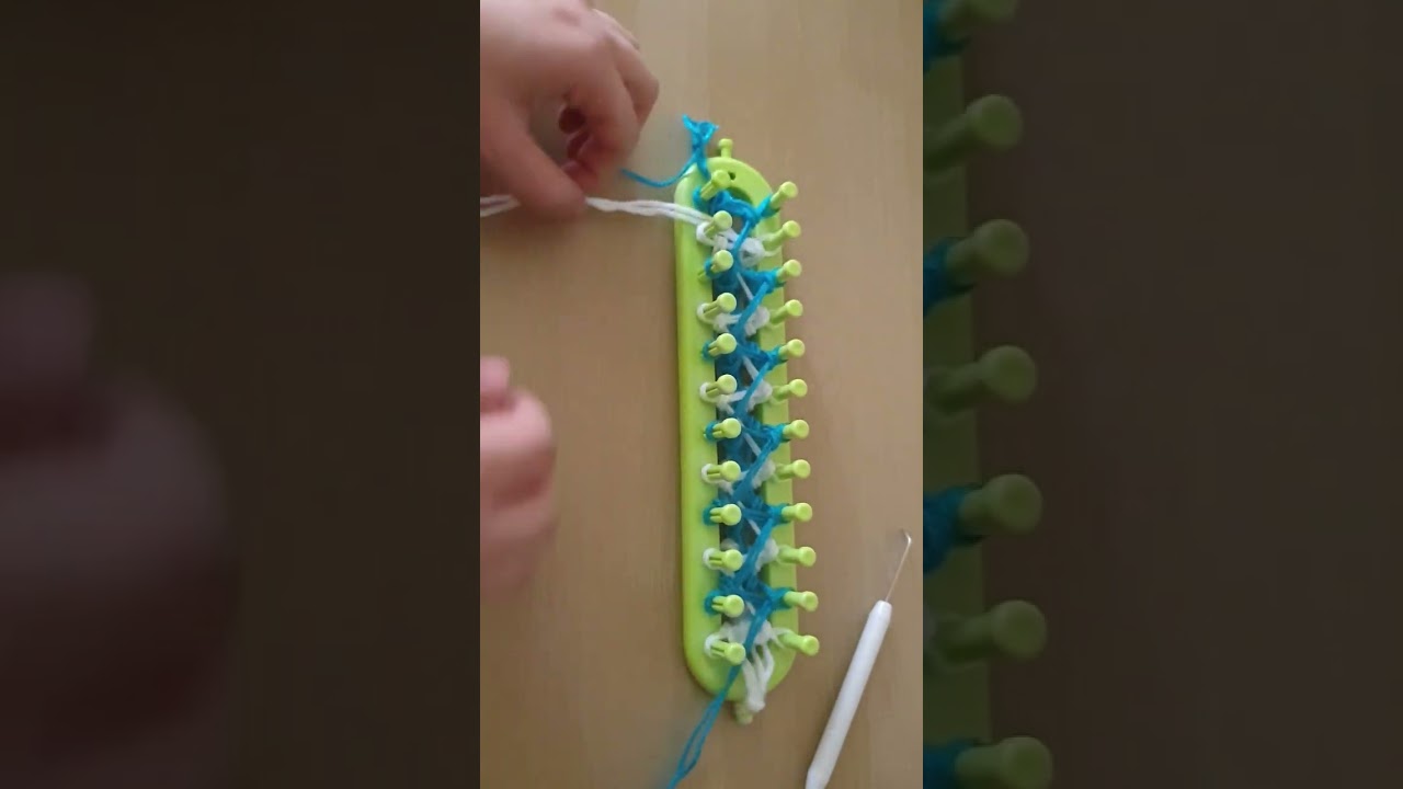 Knitting loom for beginners step by step #knitting #crochet #loom #scarf