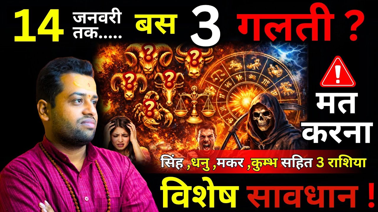 अगले 6 दिन भारी! 4 ग्रहों का खेल शुरू | 14 January 2026 Tak Astrology Warning