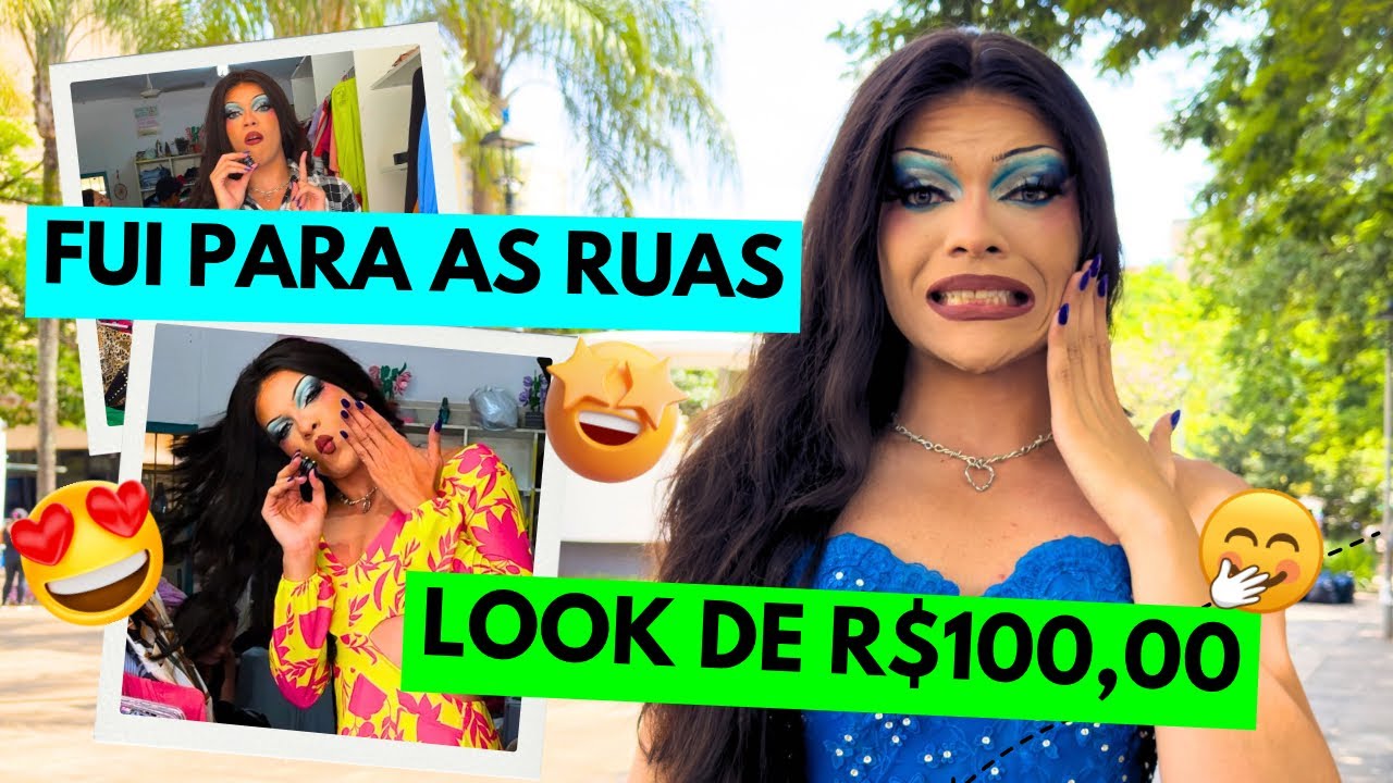 Fui de drag para o centro da cidade 🏙️ 