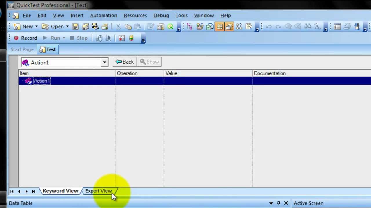 Introduction to QuickTest Professional 11.0 (QTP)