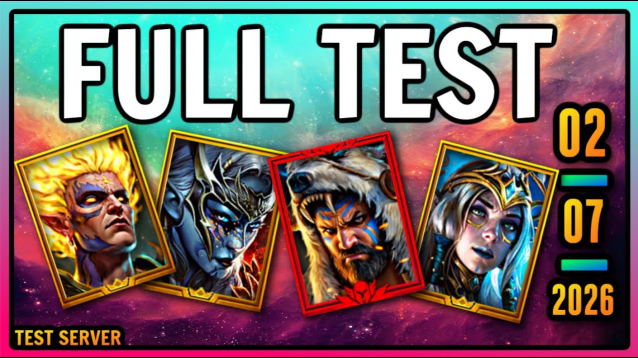 NEW CHAMPIONS REVEAL & TEST [TUЯ KruYseN] | Raid: Shadow Legends [TEST SERVER]
