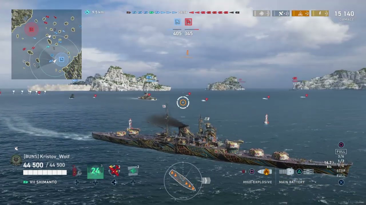 IJN Shimanto, There 3 ways to win