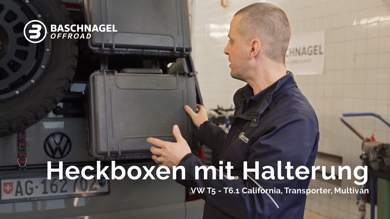 Flexible Heckboxen mit Halterung für deinen VW T5, T6 und T6.1
