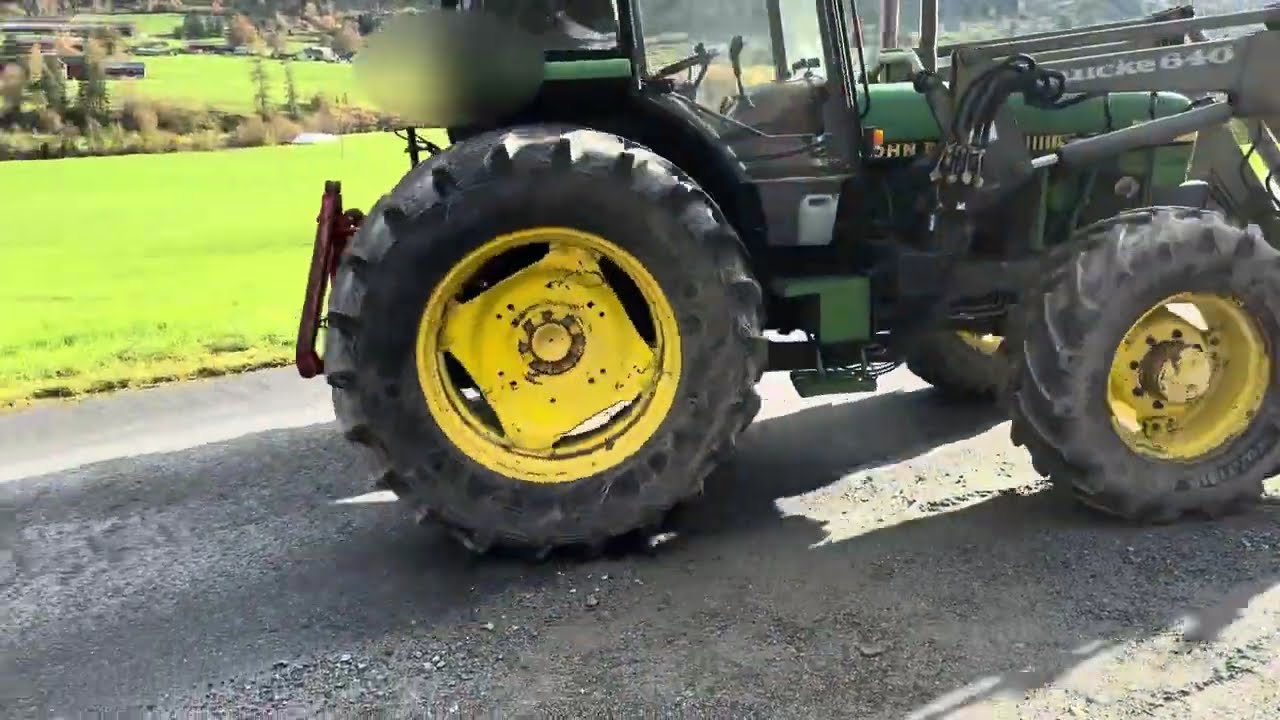 #6213: 1990 John Deere 2850 Power Synchron m/ frontlaster.