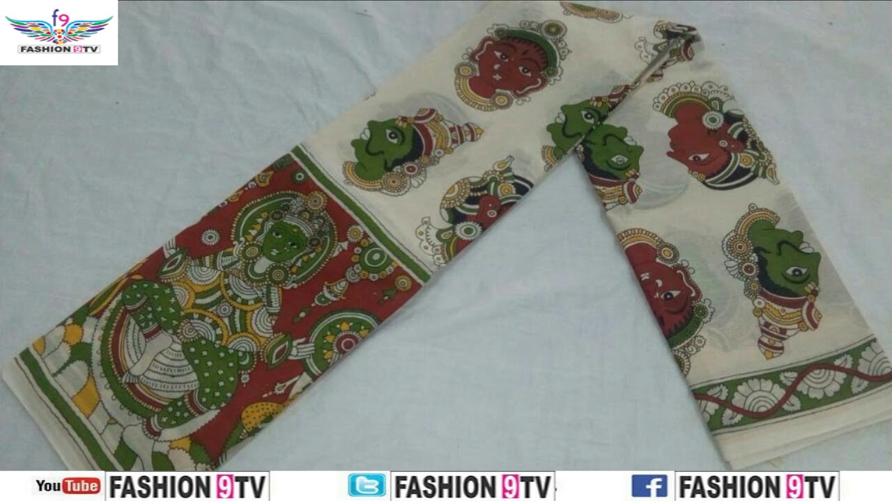 latest designer mal mal  silk sarees with price/fashion9tv/price:1200 /-