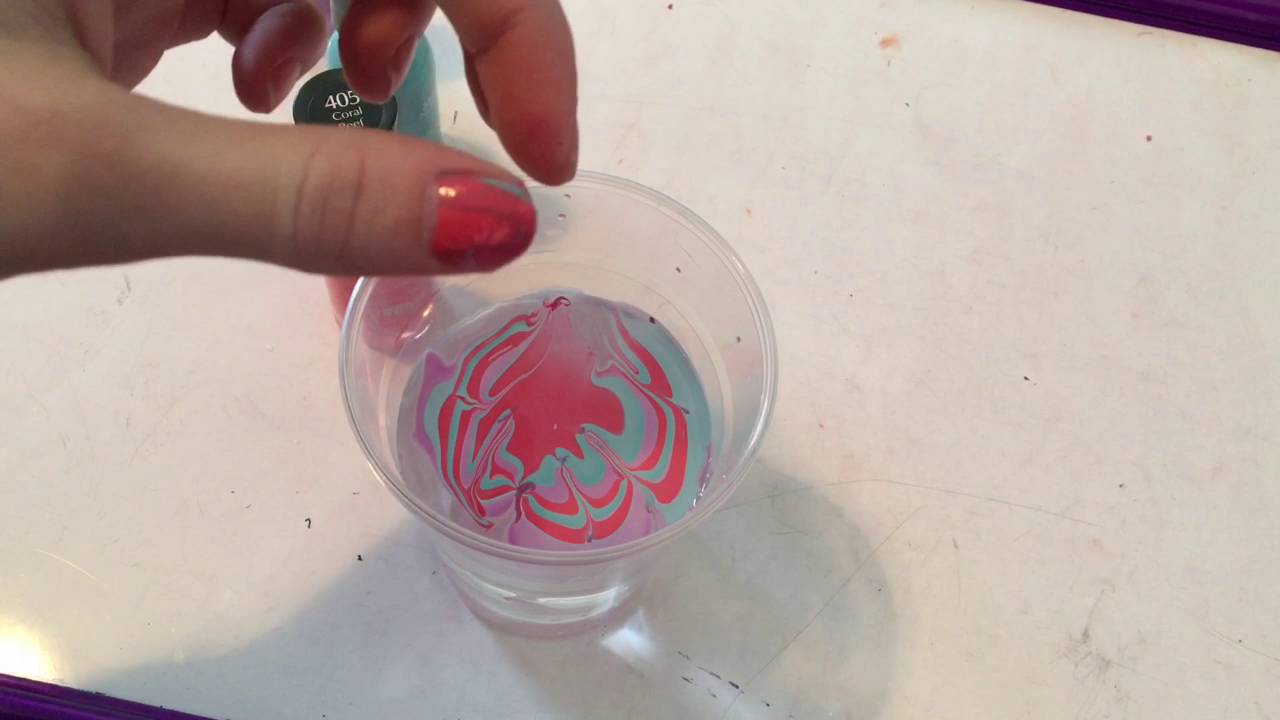 Water Marbling My Nails