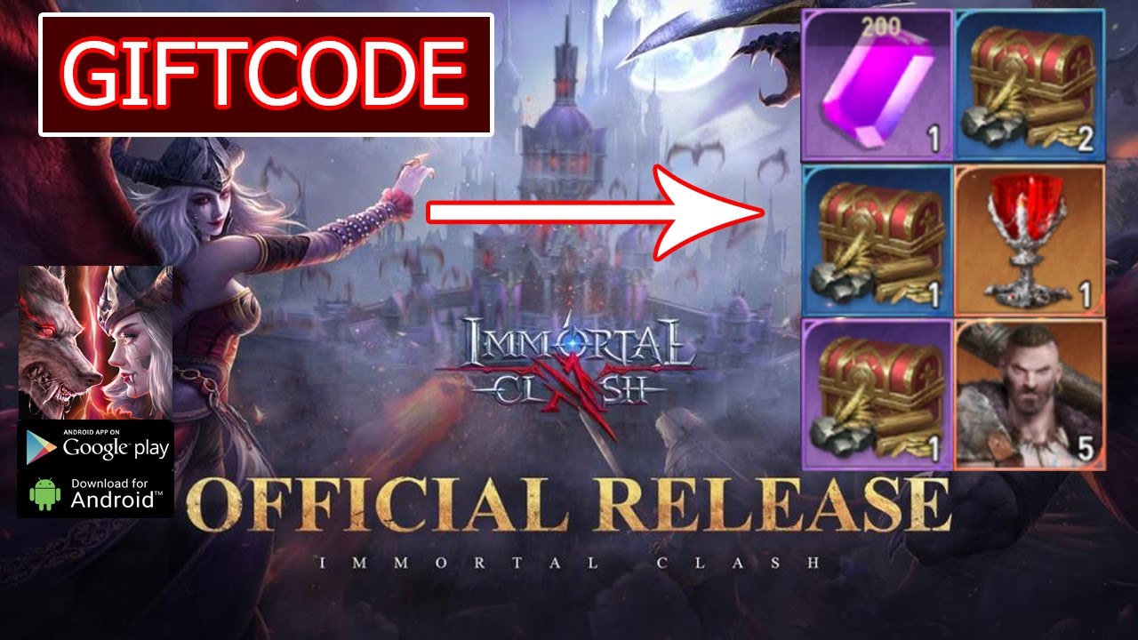Immortal Clash & All Redeem Code Gameplay | 3 Giftcode Immortal Clash - How to Redeem Code