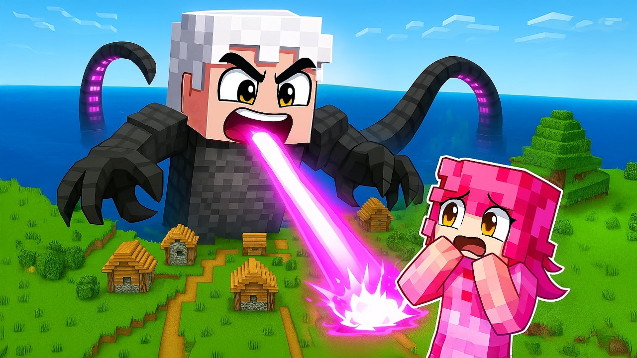 JESTEM OGROMNĄ GODZILLĄ w Minecraft!