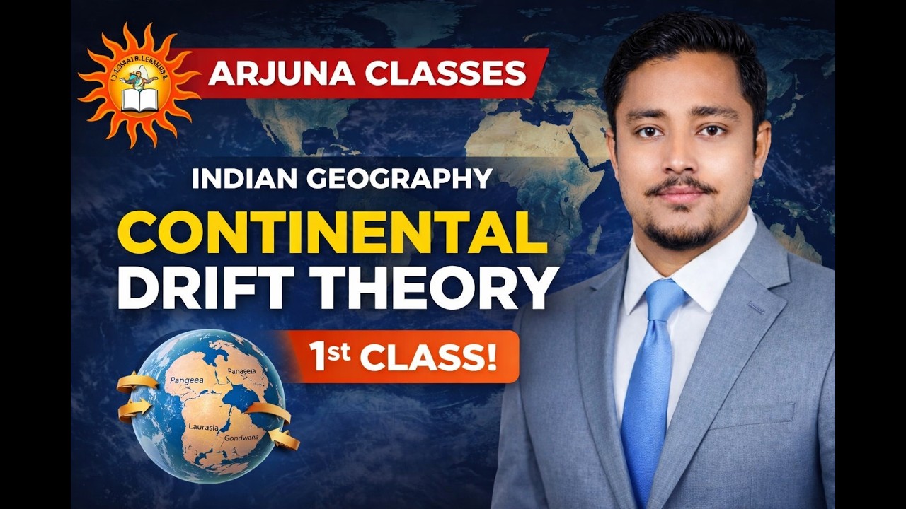 CLASS - 1| INDIAN GEOGRAPHY | CONTINENTAL DRIFT THEORY | By Pratik Singh #indiangeography #shorts