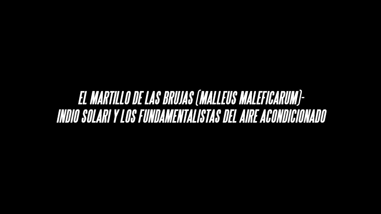 Indio Solari Y Los Fundamentalistas del Aire Acondicionado - El martillo de las brujas (letra)
