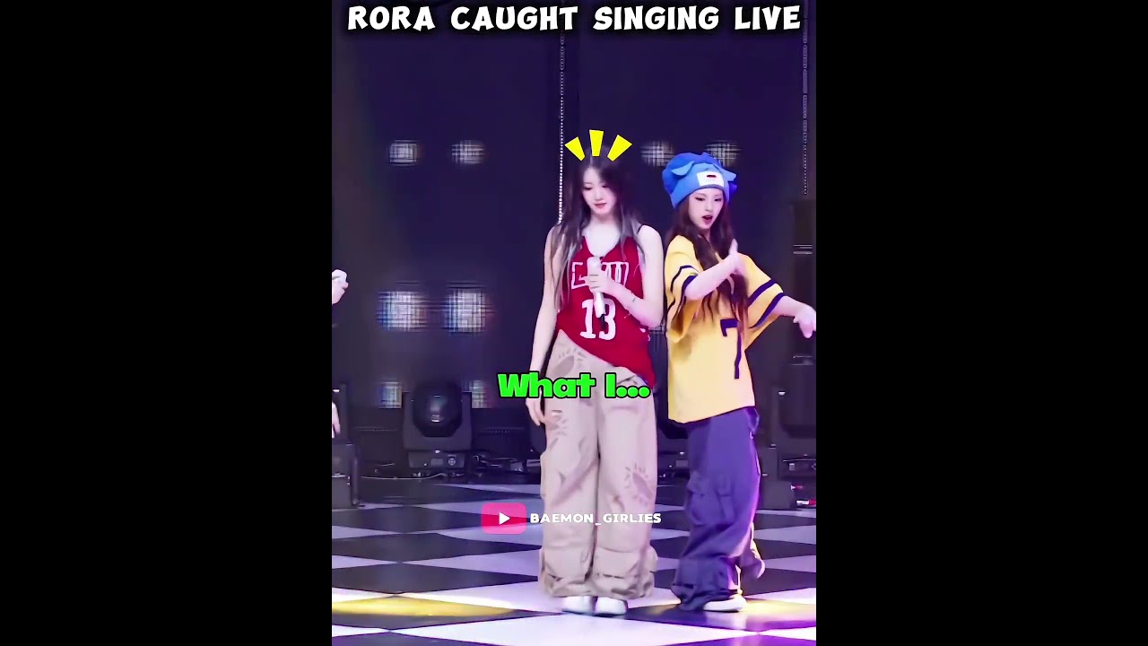 Rora shy reaction after singing live #shorts #babymonster #fyp #viral #rora