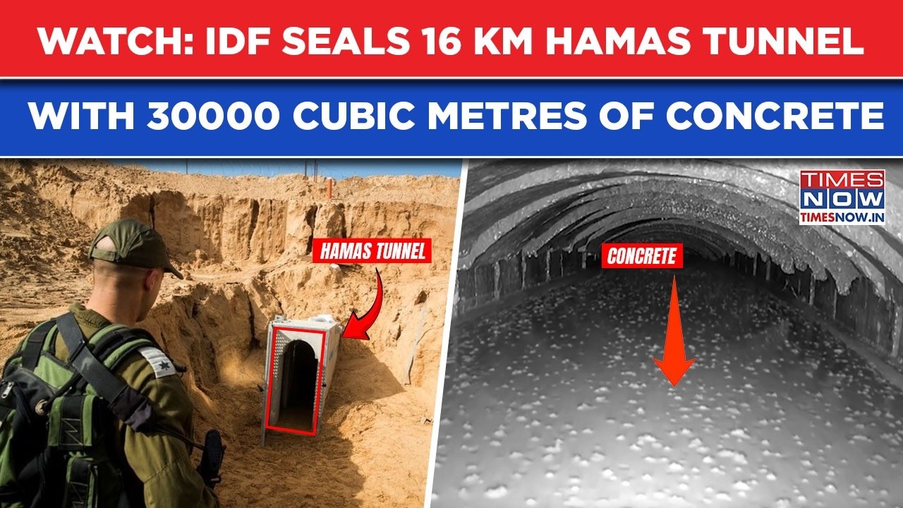 IDF Seals 16KM Hamas Tunnel Where Murdered Goldin's Remains Were Held With 30000 Cubic M Of Concrete