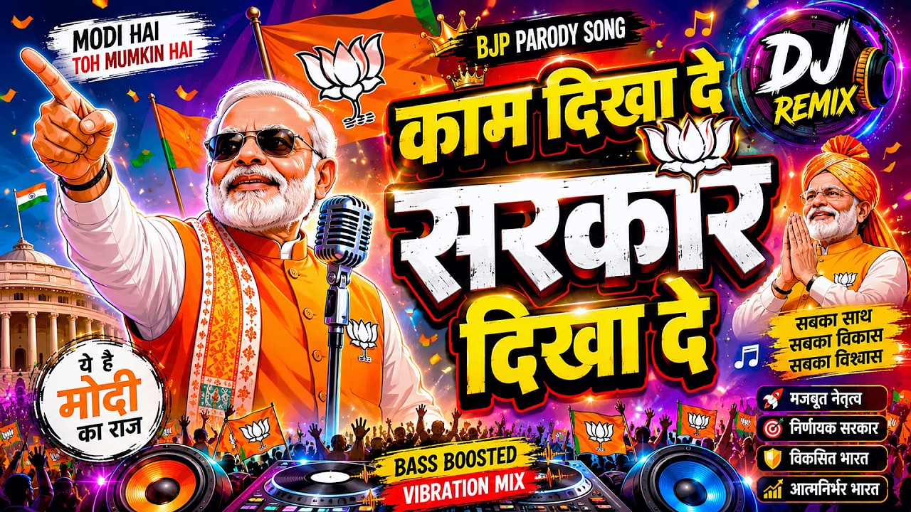 काम दिखा दे , सरकार दिखा दे 🎧 Yeh Hai Modi Ki Guarantee 🔥 BJP Parody DJ Remix 2026