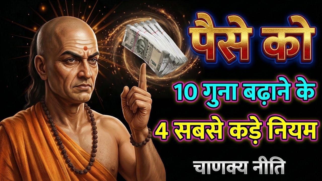 धन को 10 गुना बढ़ाने के 4 सबसे कड़े नियम | Chanakya Niti for Financial Success