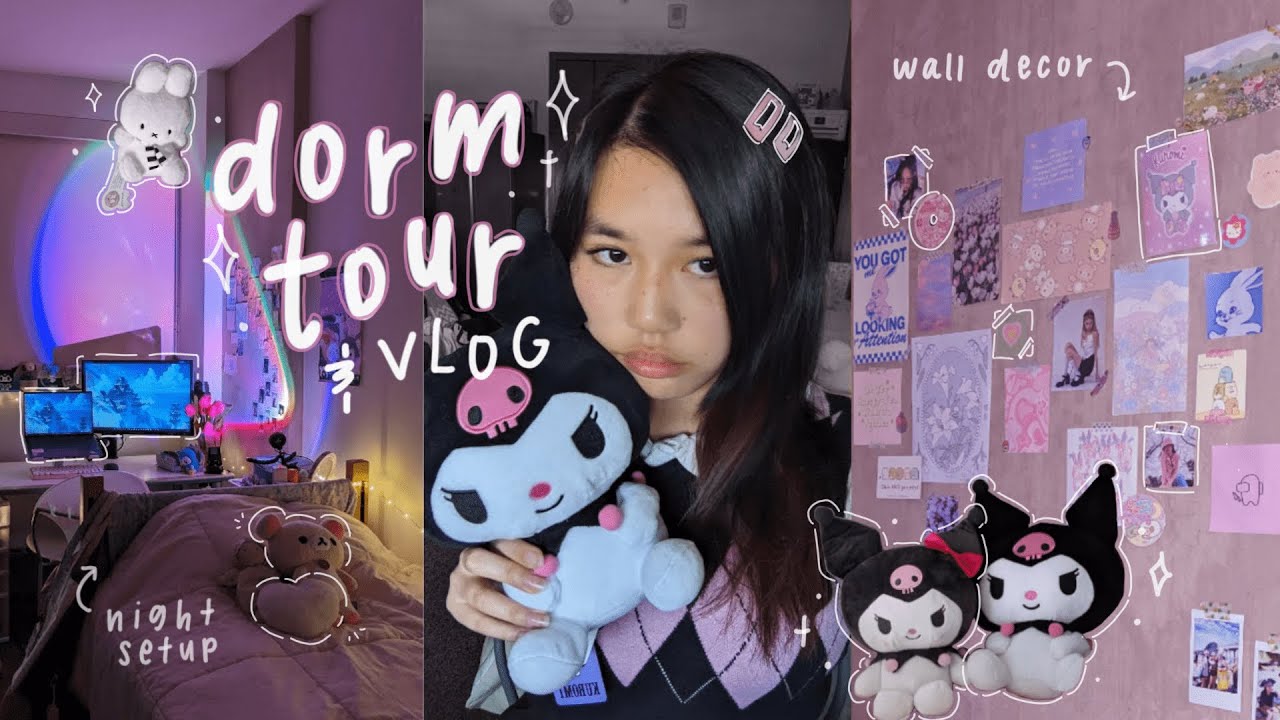 ucsd dorm room tour 2023🌷: aesthetic vlog, pinterest inspired, korea/japan haul, sanrio