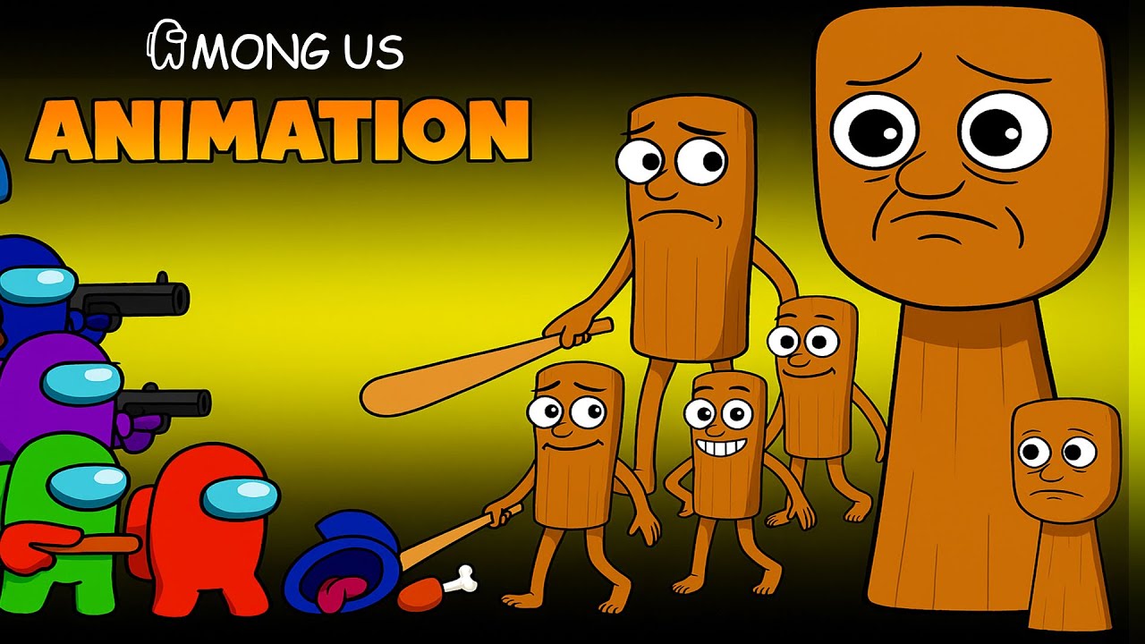 어몽어스Among Us VS Tung Tung Tung Sahur (Brainrot Animals) ANIMATION