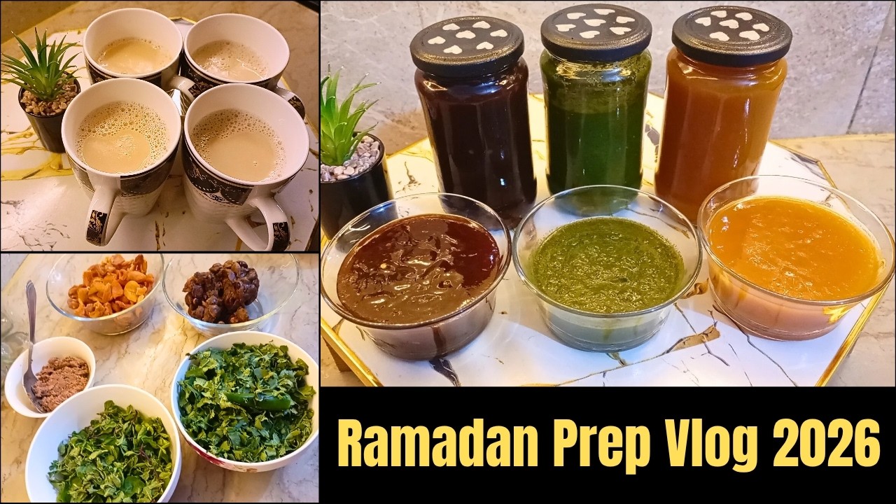 Ramadan Prep 2026 Vlog | 3 Best Chutney Recipe For Iftar | Make & Store for a Month