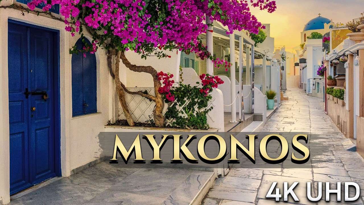 Greek Island Escape: Mykonos Travel 4k