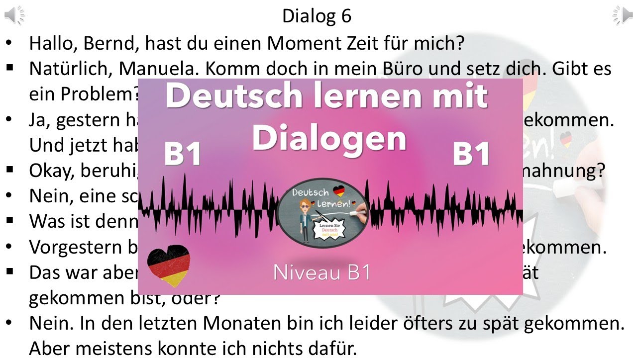 Dialoge B1  | Deutsch lernen durch Hören | 20 |