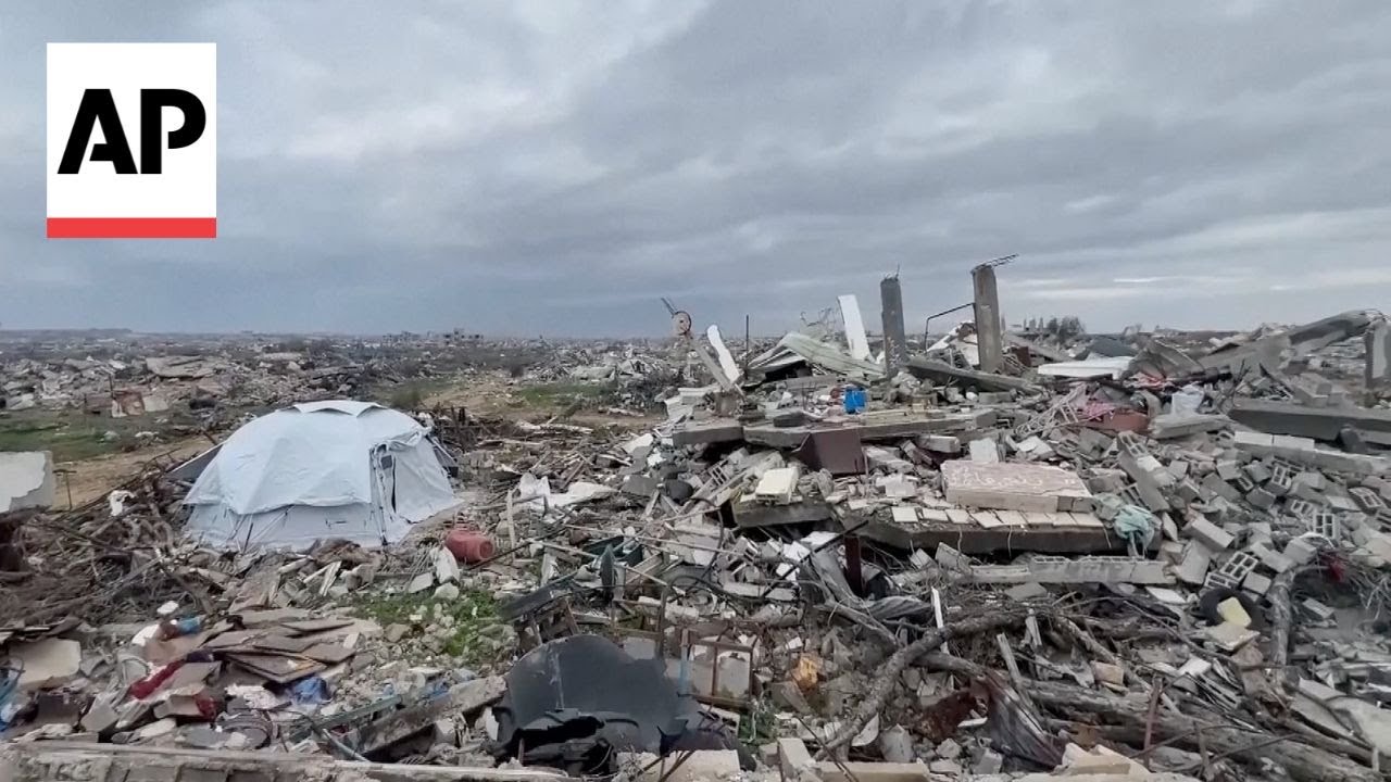 Destruction in Gaza's Netzarim as Israel says force withdrawal from corridor has begun