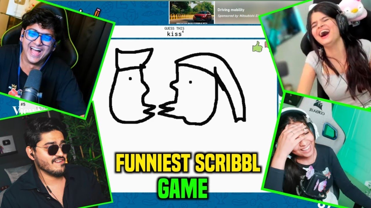 S8UL SKRIBBL Game Highlights 🤣 Ft Mortal Krutika Joker || S8UL Guess The Scribbl Challenge Reaction