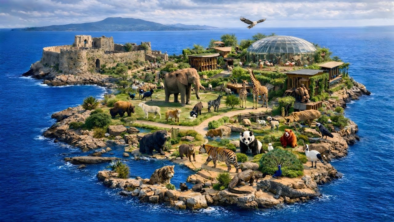 I Turned an Abandoned Sea Island into a Modern Zoo (ASMR)