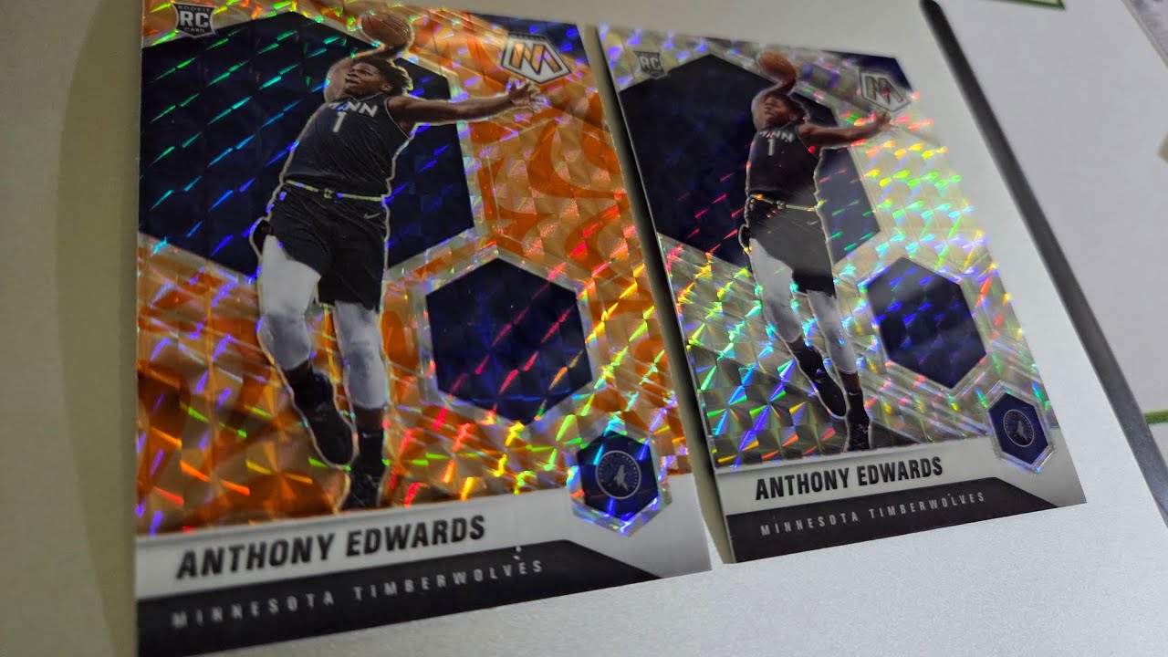 Self-Graded Sports Cards: 2020-21 Panini Mosaic Anthony Edwards Rookie Cards