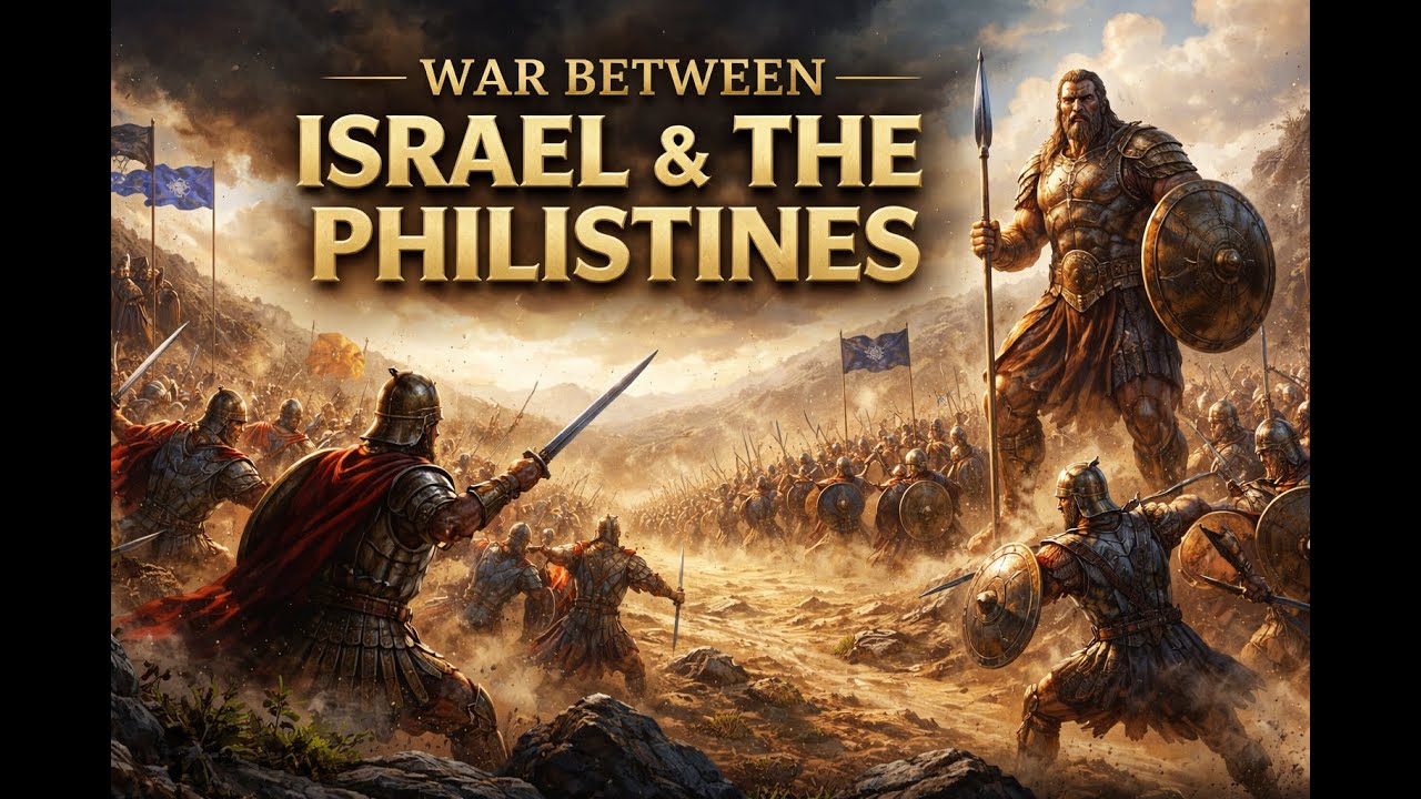 LIVE:  War between Israel & Philist The True Story War  of David and Goliath