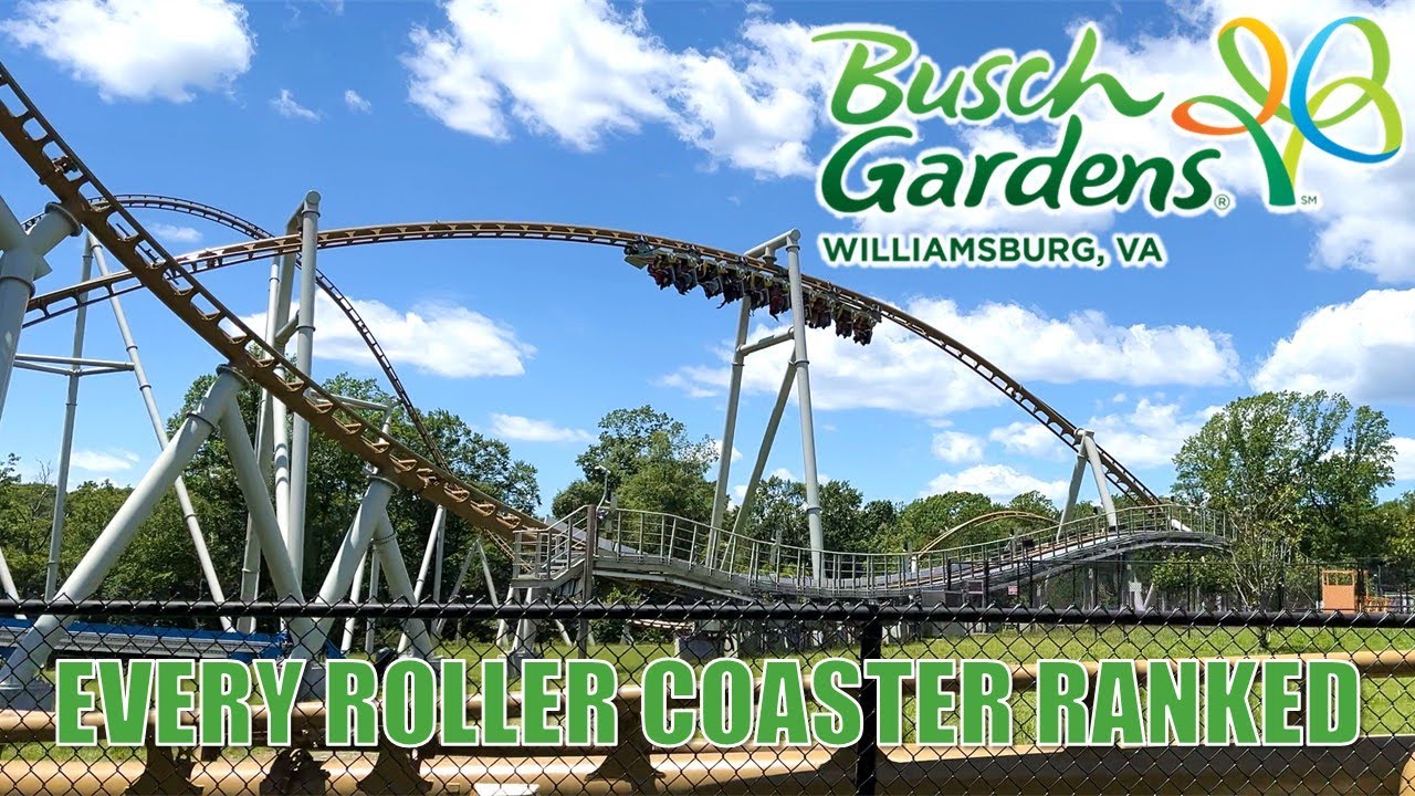 EVERY Roller Coaster at Busch Gardens Williamsburg RANKED | Williamsburg, Virginia