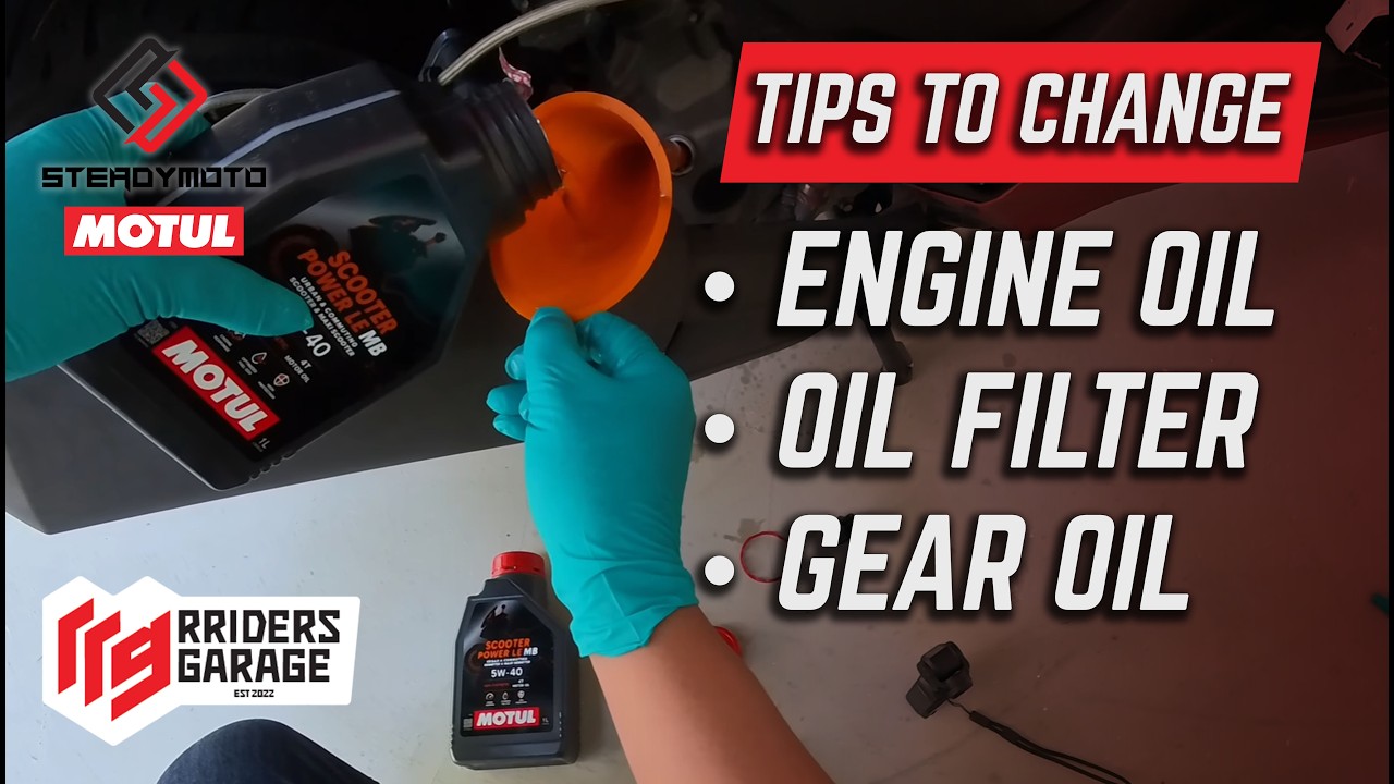 Yamaha XMAX 300 Service | Engine oil | Oil Filter | Gear Oil