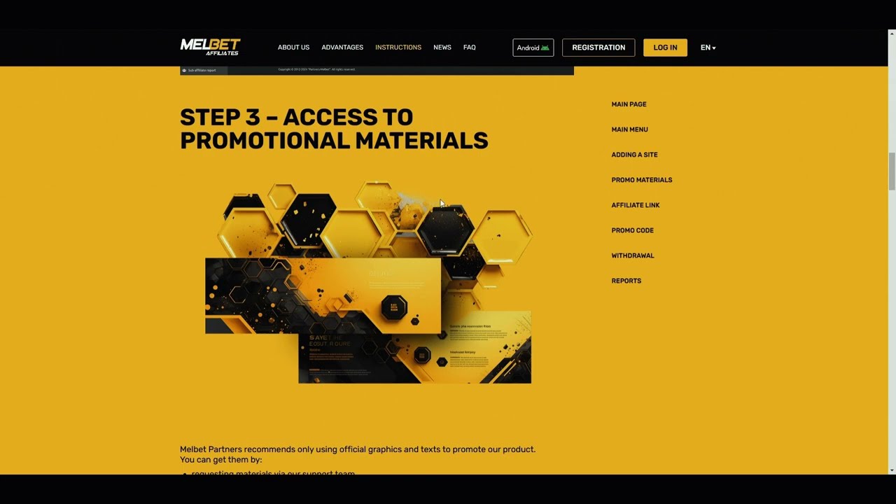 how to use account Melbet Affiliates