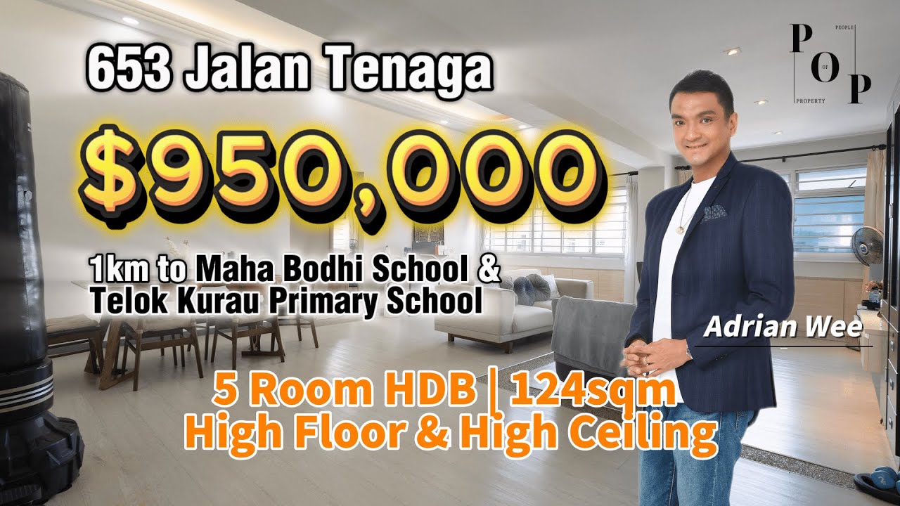 [Sold] Blk 653 Jalan Tenaga 5rm HDB Sales | Walk To MRT | 1 km to Maha Bodhi School | POP Unveil 67