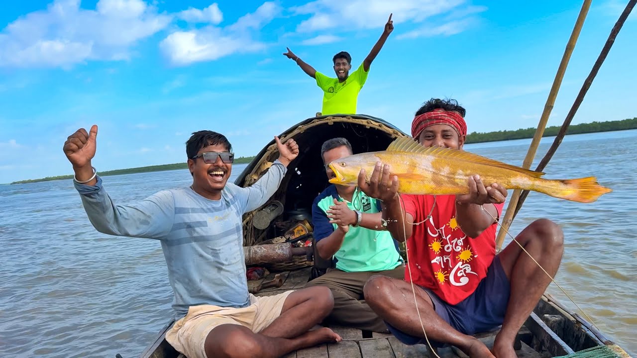 মাতলা নদীতে বড়শি দিয়ে,আজ আবারো লাঠি ভোলা মাছ পেলাম matla river!!!part-1