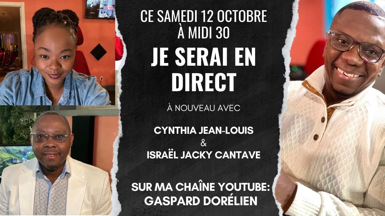Avec Cynthia Jean Louis et Israël Jacky Cantave